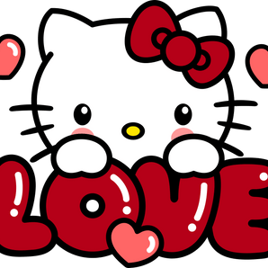 Hello Kitty Valentine's Day Love Design | Iris DTF