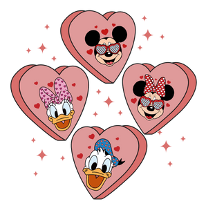 Valentine Heart Mouse DTF Ready to Press | Iris DTF