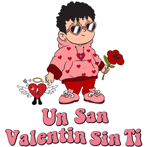 Un San Valentin Sin Tin Bad Bunny Design | Iris DTF