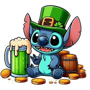 Disney Lilo & Stitch - St. Patrick's Day Irish | Iris DTF
