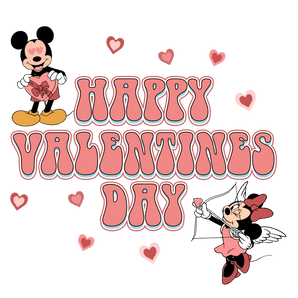 Mickey Mouse Happy Valentine's Day Design V2 | Iris DTF