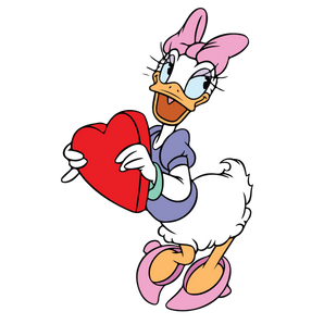 Disney Daisy Duck Valentine's Day Design | Iris DTF