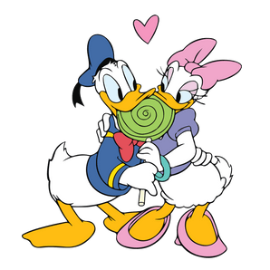 Donald and Daisy Duck - Valentine's Day Design | Iris DTF