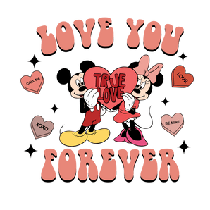 Love You Forever Mickey Mouse Valentine's | Iris DTF