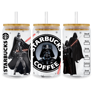 UV DTF 16 oz Libbey Glass Cup Wrap (Star Wars) | Iris DTF