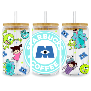 Monsters, Inc. Glass Cup Wrap V1 | Iris DTF