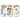 UV DTF 16 Oz Libbey Glass Cup Wrap -  Bluey Family