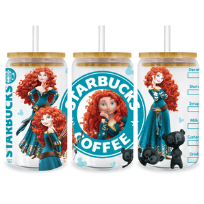 Brave Merida Glass Cup Wrap V1 | Iris DTF