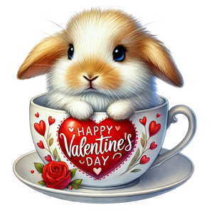 Valentine's Day Bunny Lover Design | Iris DTF