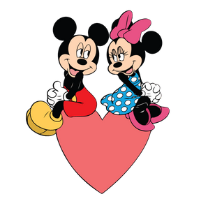 Mickey and Minnie Valentine's Day Design | Iris DTF