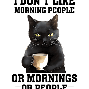 Black Cat Meme Design - DTF Ready To Press