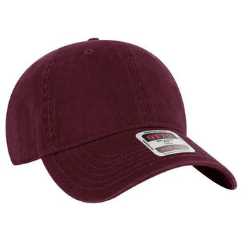 OTTO CAP 18-772 6-Panel Low-Profile Washed Dad Hat - Iris DTF 