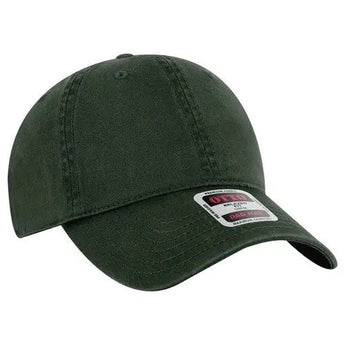 OTTO CAP 18-772 6-Panel Low-Profile Washed Dad Hat - Iris DTF 