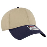 OTTO CAP 18-772 6-Panel Low-Profile Washed Dad Hat - Iris DTF 