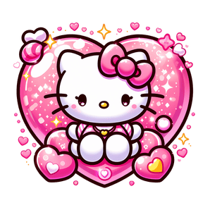 Princess Hello Kitty Valentine's Day Design | Iris DTF