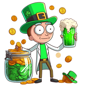 Rick and Morty Saint Patrick's Day Design | Iris DTF
