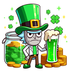 Rick and Beer Saint Patrick's Day Design | Iris DTF