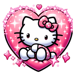 Hello Kitty Hug Me Valentine's Day Design | Iris DTF