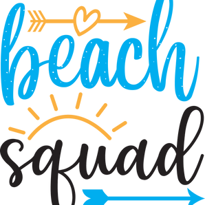 Beach Squad Design - DTF Ready To Press