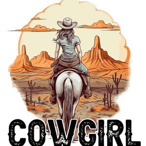 Wild Life Cowgirl Design - DTF Ready To Press