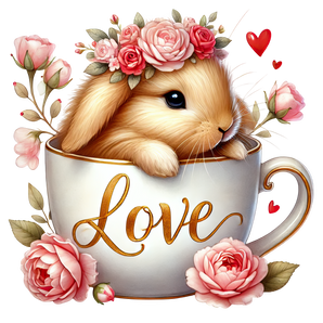 Valentine's Day Couple Bunny Design | Iris DTF