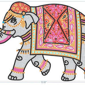 21006 Indian Elephant Rhinestone | Iris DTF