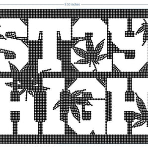 21017 Stay High Rhinestone | Iris DTF