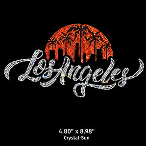 21024 Los Angeles Sunset Rhinestone | Iris DTF