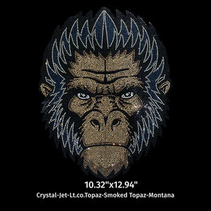 21062 Gorilla Rhinestone | Iris DTF