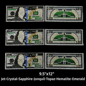 21095 Hundred Dollar Bill Rhinestone | Iris DTF