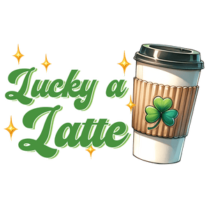 Happy Patrick's Day Coffee Latte Design | Iris DTF