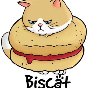 Biscat Funny Animal Design - DTF Ready To Press