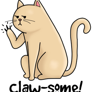 Claw-Some Funny Cat Design - DTF Ready To Press