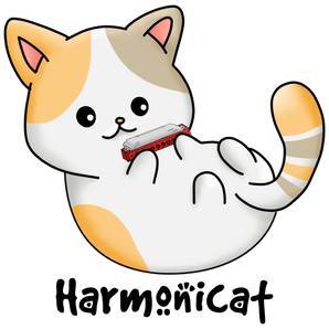 Harmonicat Design - DTF Ready To Press