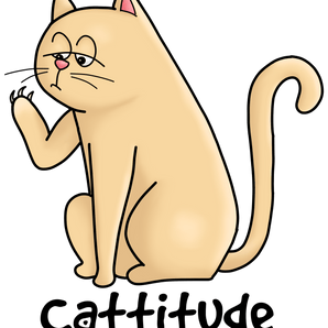 Cattitude Cool Cat Design - DTF Ready To Press