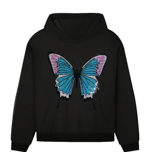 22009 Blue Butterfly Rhinestone | Iris DTF