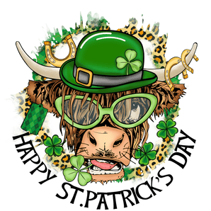 Patriks Day Cow Farm Life Design - DTF Ready To Press