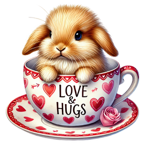 Love And Hugs Bunny Design | Iris DTF