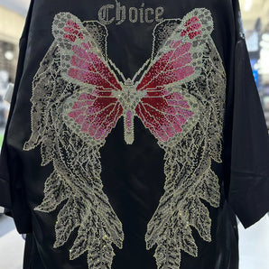 23007 Butterfly Wings Rhinestone | Iris DTF