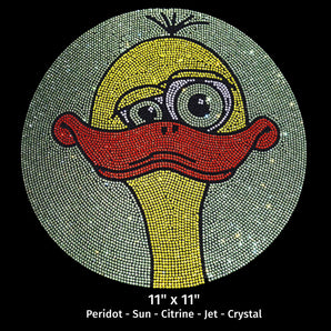 23009 Funny Duck Rhinestone | Iris DTF