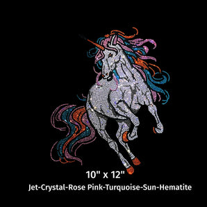 23011 Fearless Unicorn Rhinestone | Iris DTF