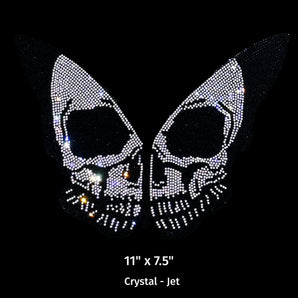 23012 Butterfly Skull Rhinestone | Iris DTF