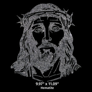 23015 Jesus Rhinestone | Iris DTF