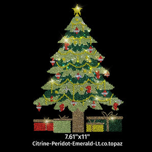 23020 Chrismas Tree Rhinestone | Iris DTF