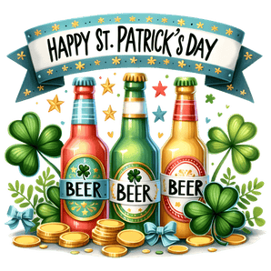 Happy St. Patrick's Day Beer Design | Iris DTF