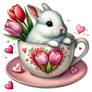 Tulip Bunny Love Design | Iris DTF