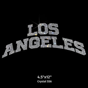 24014 Los Angeles Arched Rhinestone | Iris DTF
