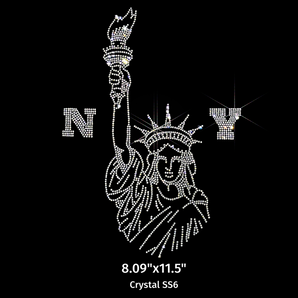 24016 NY Statue of Liberty Rhinestone | Iris DTF