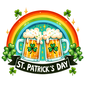 Happy St. Patrick's Day Rainbow Design | Iris DTF