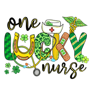 One Lucky Nurse St. Patrick's Day DTF Ready | Iris DTF